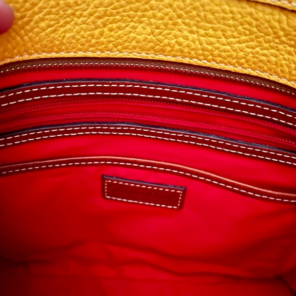 Dooney & Bourke Bag Yellow Leather Tote- NWOT π - Picture 4 of 6